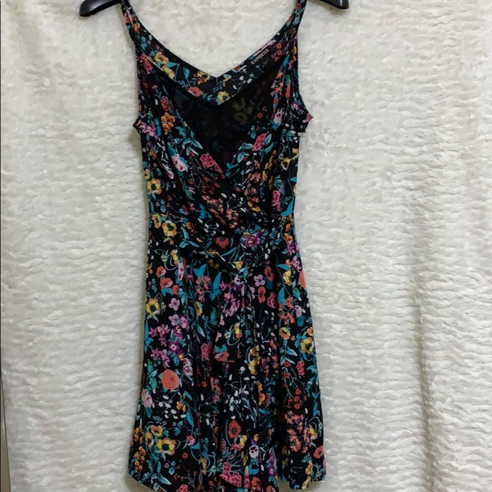 EXPRESS floral print wrap dress